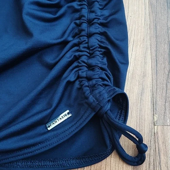 Fantasie Ink San Remo Plunge, Navy Blue One Piece Tankini Top Only 36I - Picture 2 of 7